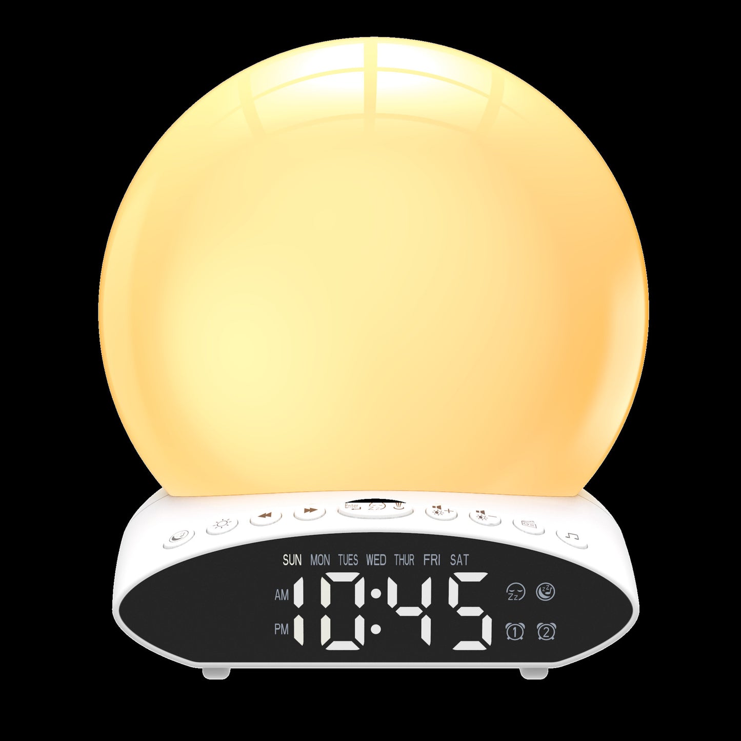 Wake up projection clock night light