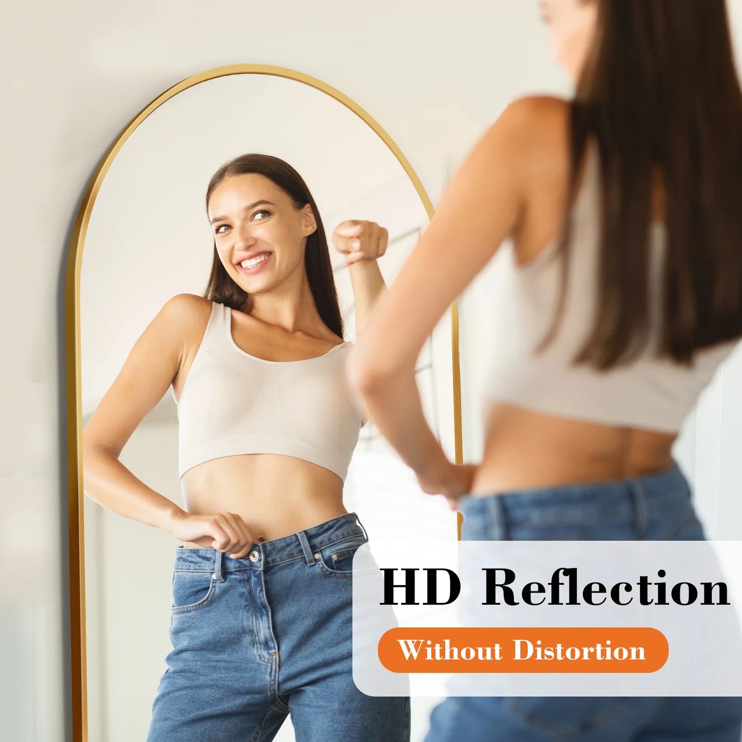 Full Body Mirror – Standing & Wall-Mounted